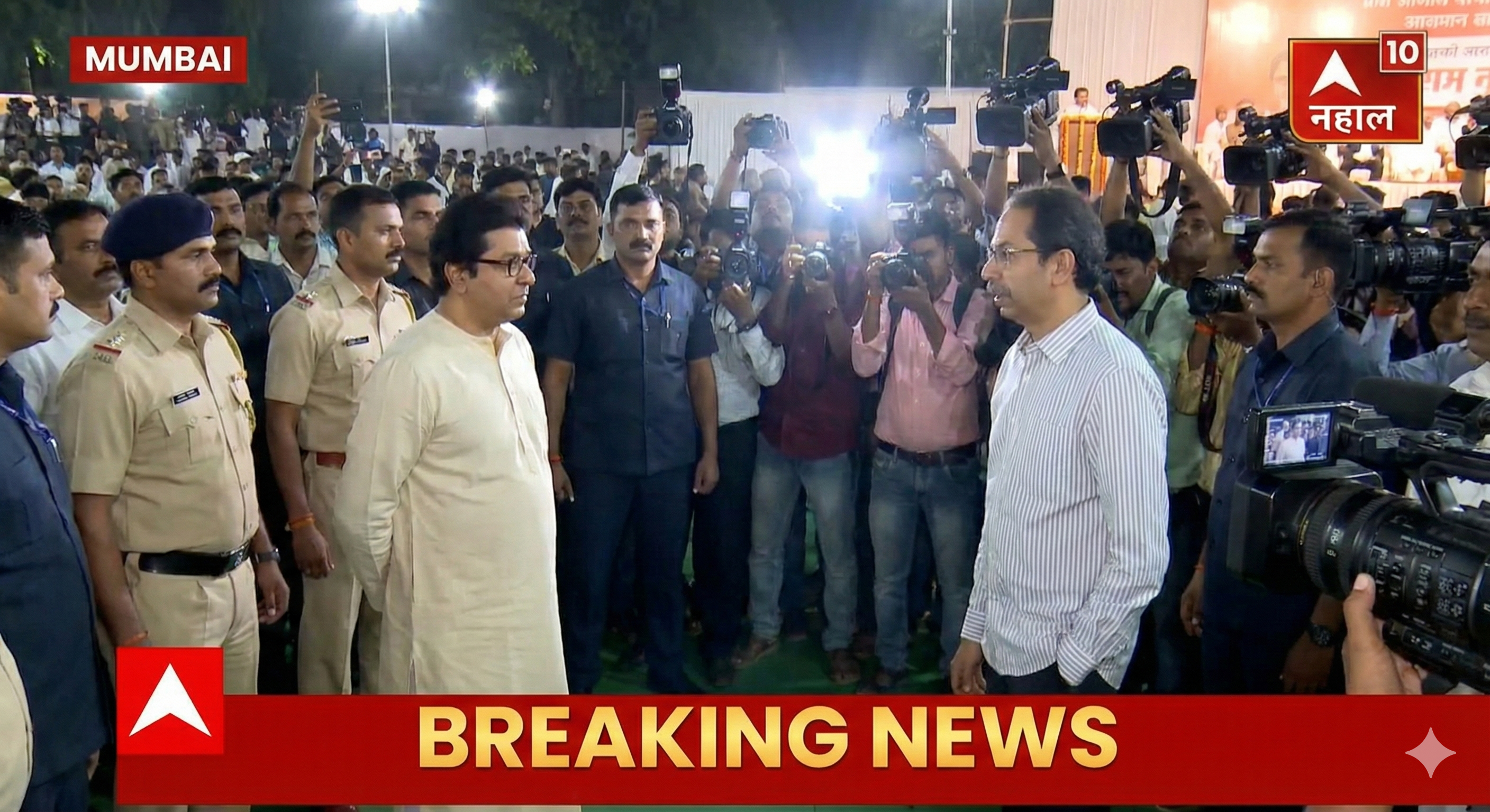 राज आणि उद्धव ठाकरे एकाच केंद्रावर समोरासमोर; कार्यकर्त्यांमध्ये जल्लोष